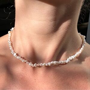 Freshwater pearl choker necklace